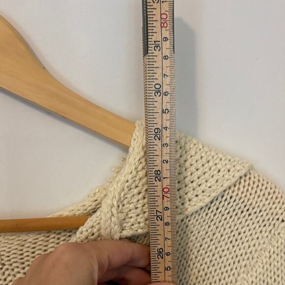 Workshop Republic Clothing Cream V-Neck Sweater - Picture 5 of 7